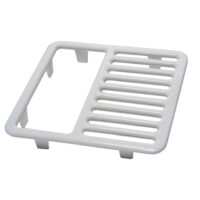 Floor Sink Top Grate 1/2 Size | 9-3/8″ X 9-3/8″ | Cast Iron with Ceramic Surface | Available in Full Size, Half Size, 3/4 Size