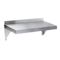 08″ X 16″ Stainless Steel Wall Mount Shelf Square Edge