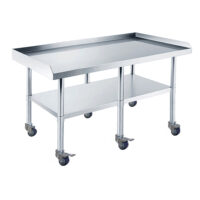 24″ X 72″ Stainless Steel Equipment Stands with Wheels