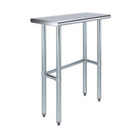 14″ X 30″ Stainless Steel Work Table With Open Base