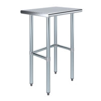 18″ X 24″ Stainless Steel Work Table With Open Base