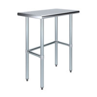 18″ X 30″ Stainless Steel Work Table With Open Base