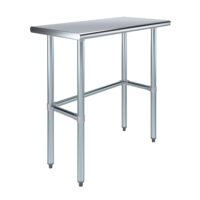 18″ X 36″ Stainless Steel Work Table With Open Base