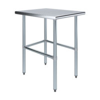 30″ X 24″ Stainless Steel Work Table With Open Base