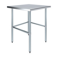 30″ X 30″ Stainless Steel Work Table With Open Base