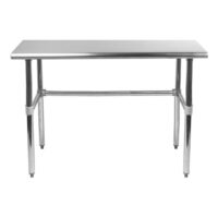 36″ X 36″ Stainless Steel Work Table With Open Base