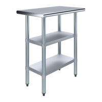18″ X 30″ Stainless Steel Work Table With Second Undershelf