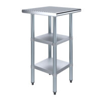 20″ X 20″ Stainless Steel Work Table With Second Undershelf