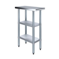24″ X 12″ Stainless Steel Work Table With Second Undershelf