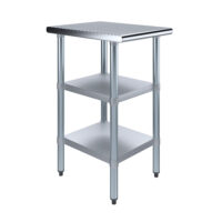 24″ X 18″ Stainless Steel Work Table With Second Undershelf