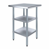 24″ X 24″ Stainless Steel Work Table With Second Undershelf