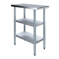 30″ X 15″ Stainless Steel Work Table With Second Undershelf