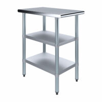 30″ X 18″ Stainless Steel Work Table With Second Undershelf
