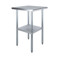 24″ X 24″ Stainless Steel Work Table With Undershelf