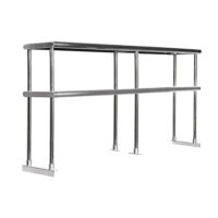 12″ X 96″ Stainless Steel Double-Tier Shelf