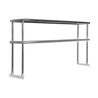 12″ X 24″ Stainless Steel Double-Tier Shelf